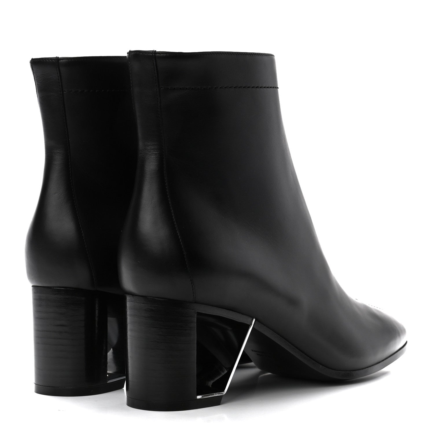 Hermes Calfskin Becky Ankle Boots 39 Black 4 of 8