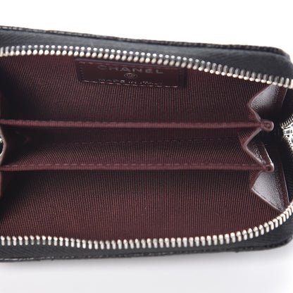 Chanel Caviar Quilted Zip Coin Purse Black 5 of 10