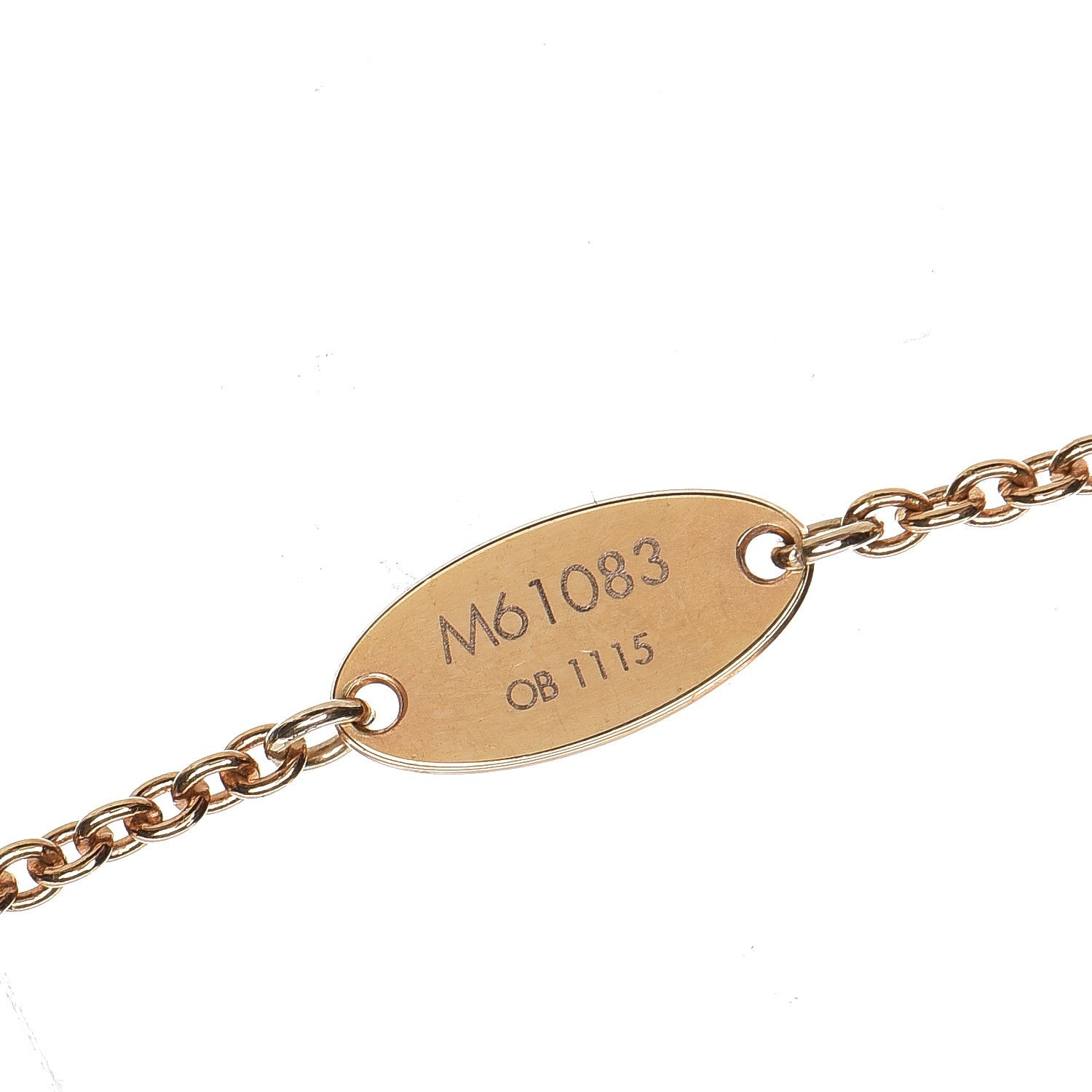 Louis Vuitton Essential V Necklace Gold 4 of 6