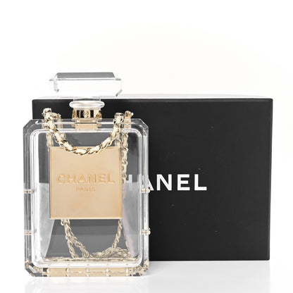 Chanel Transluscent Plexiglass Perfume Bottle Clutch 9 of 9