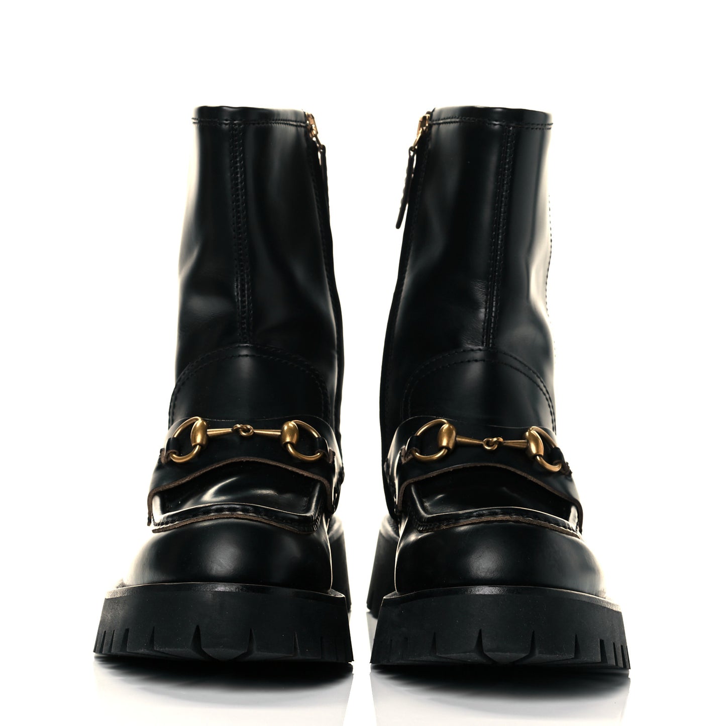 Cordovan Lux Womens Harald Horsebit 25mm Platform Boots 39 Black