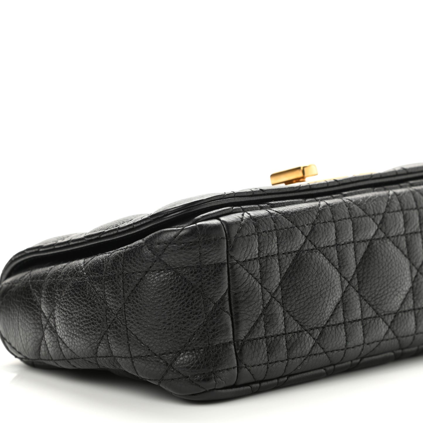 Calfskin Cannage Small Caro Bag Black