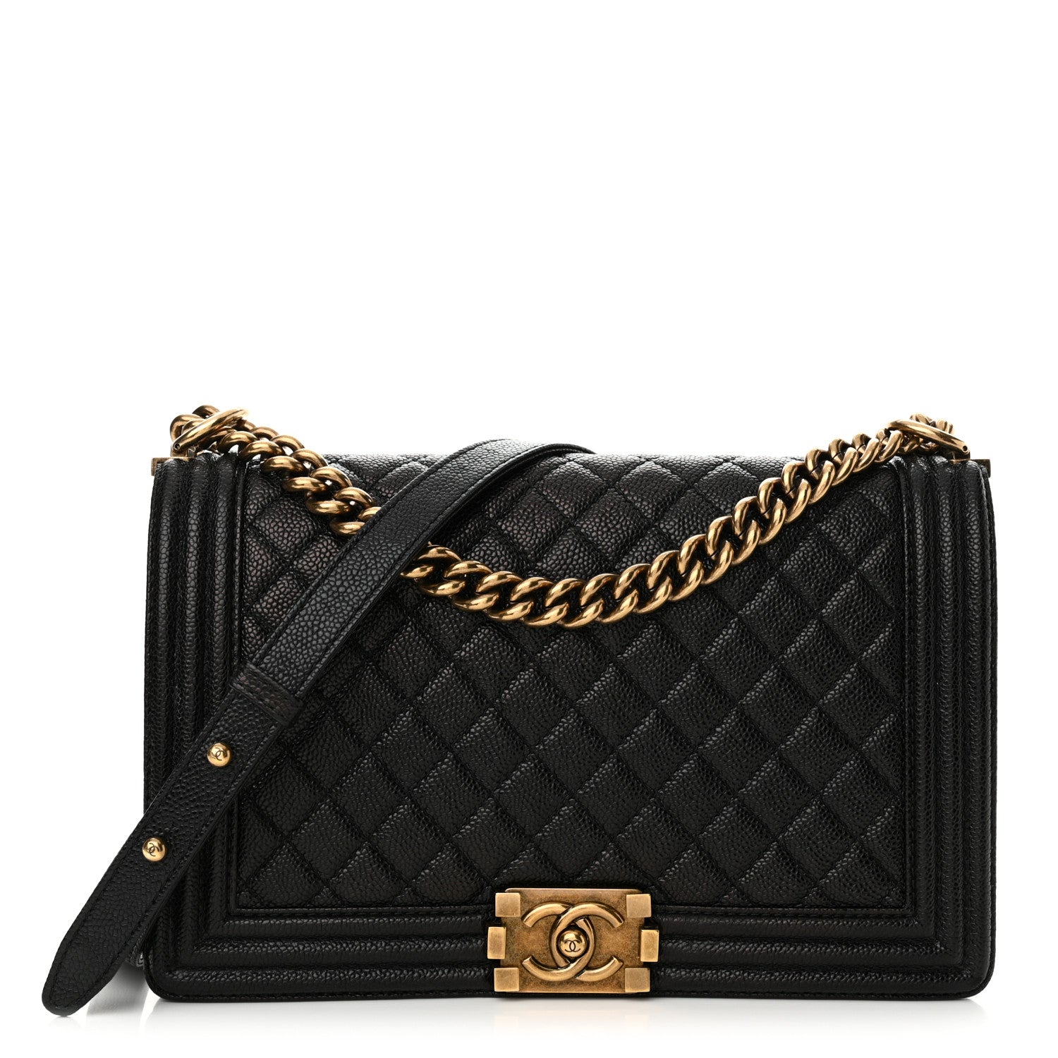 Chanel Caviar Quilted New Medium Boy Flap Black 1 of 13