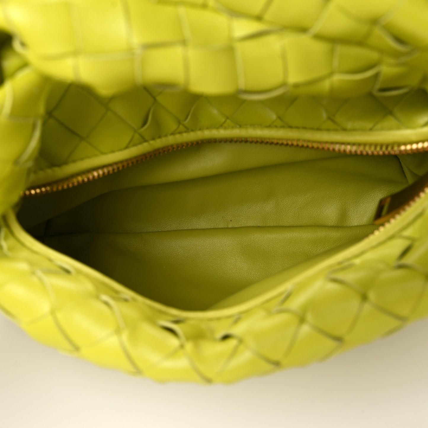 Nappa Intrecciato Mini Jodie Kiwi