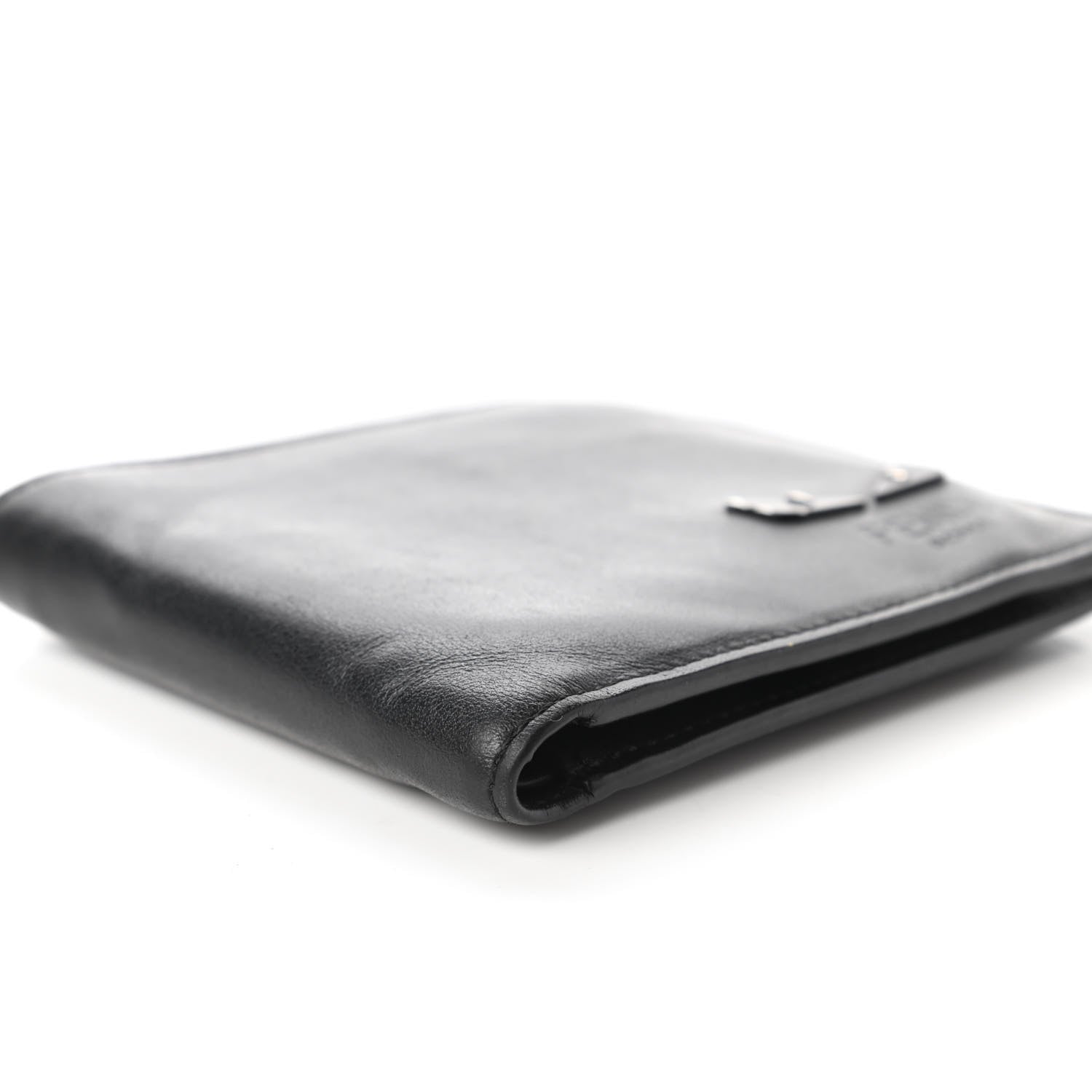 Fendi Vitello Century Mini Bug Eyes Bi-Fold Wallet Black 6 of 11