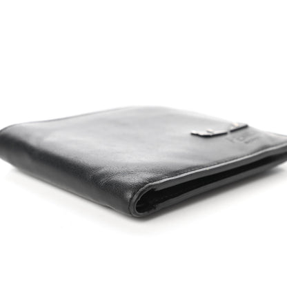 Fendi Vitello Century Mini Bug Eyes Bi-Fold Wallet Black 6 of 11