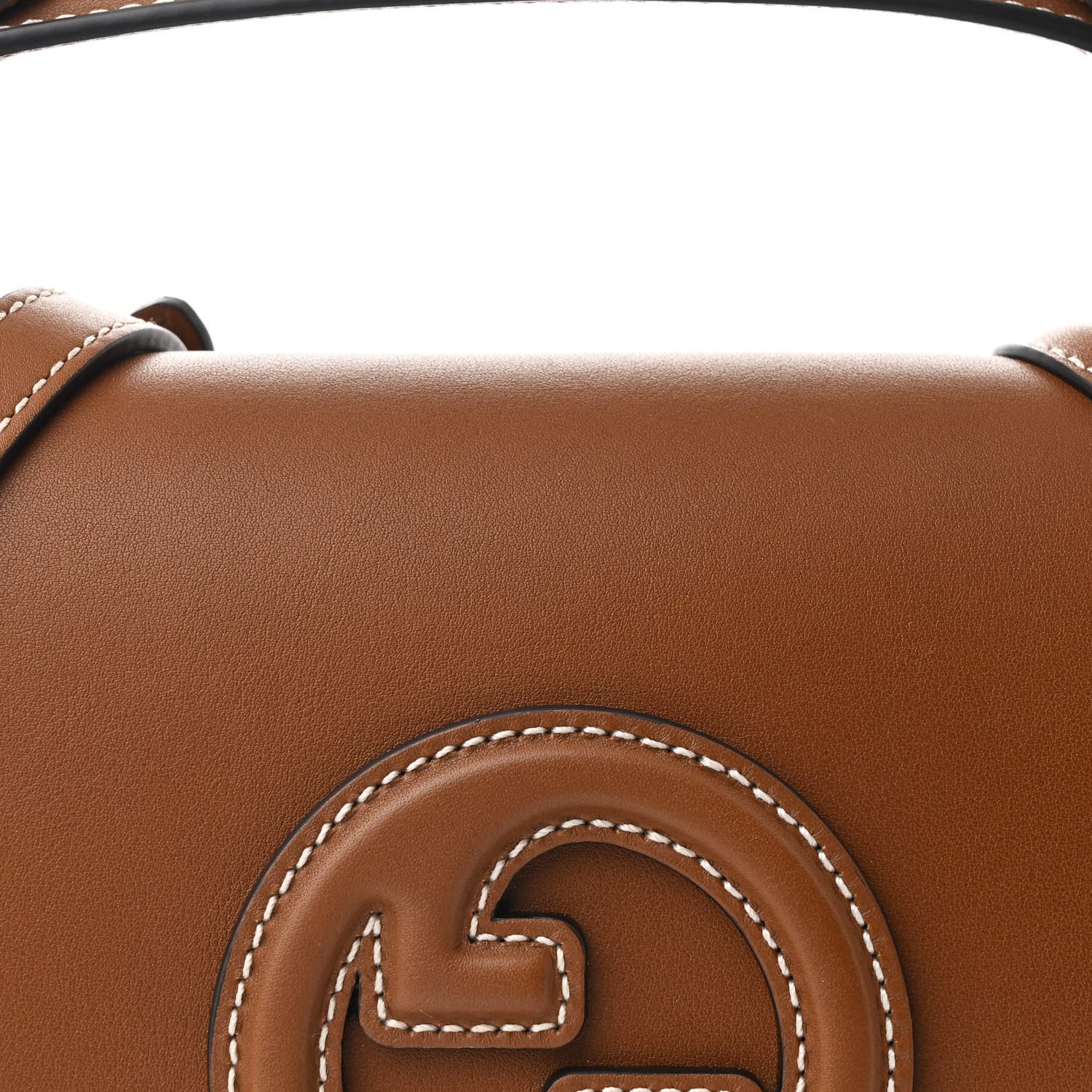 Gucci Roxy Calfskin Medium Blondie Top Handle Bag Brown 8 of 10