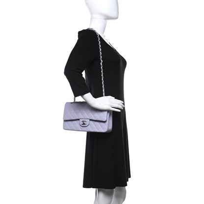 Chanel Caviar Quilted Medium Double Flap Light Purple 2 of 9