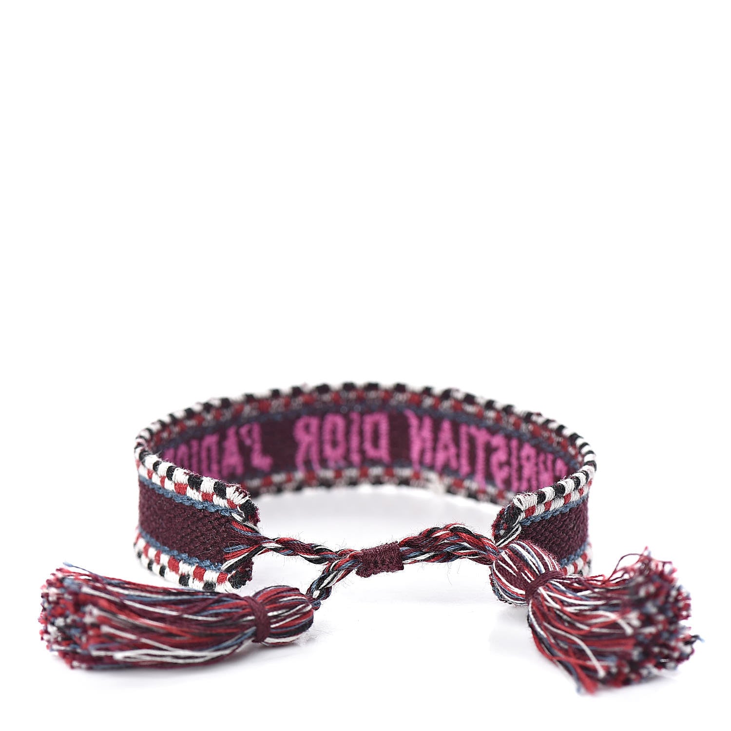 Christian Dior Woven Cotton J'Adior Friendship Bracelet Beige Multicolor 3 of 4