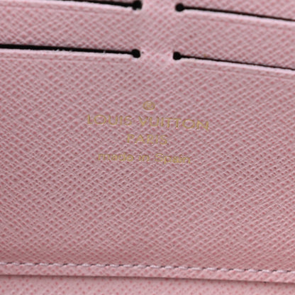 Louis Vuitton Damier Azur Clemence Wallet Rose Ballerine 8 of 11