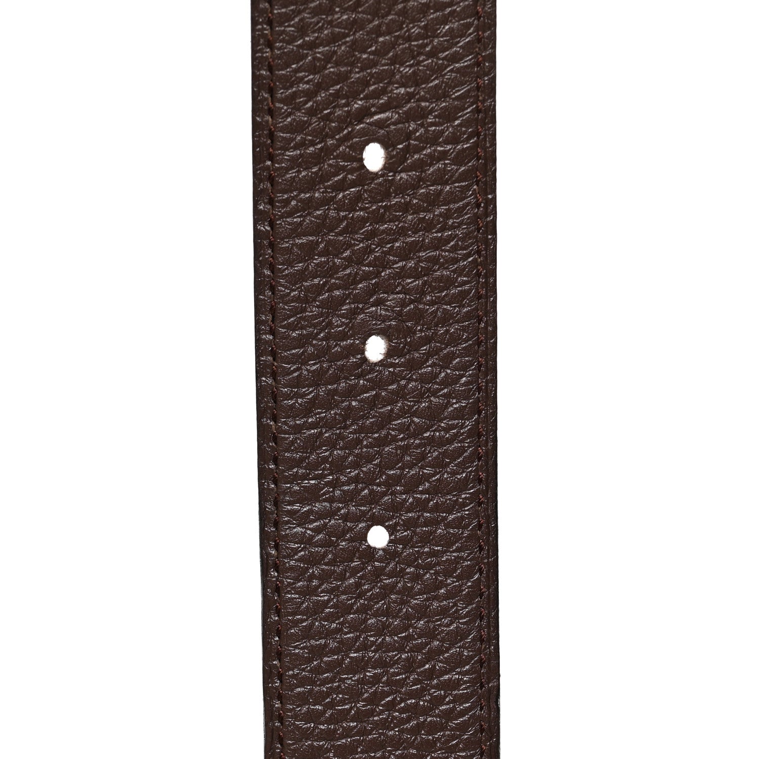 Hermes Box Togo 32mm Belt Strap 90 Black Chocolate 5 of 5