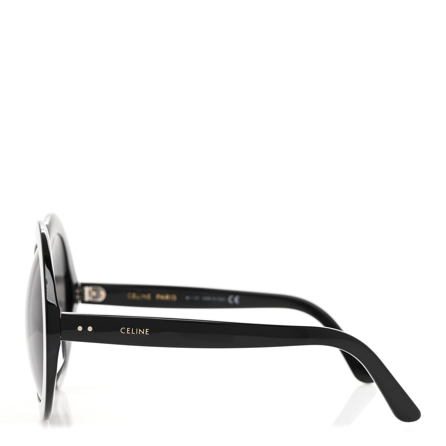 Acetate Round Sunglasses CL 40081U Black