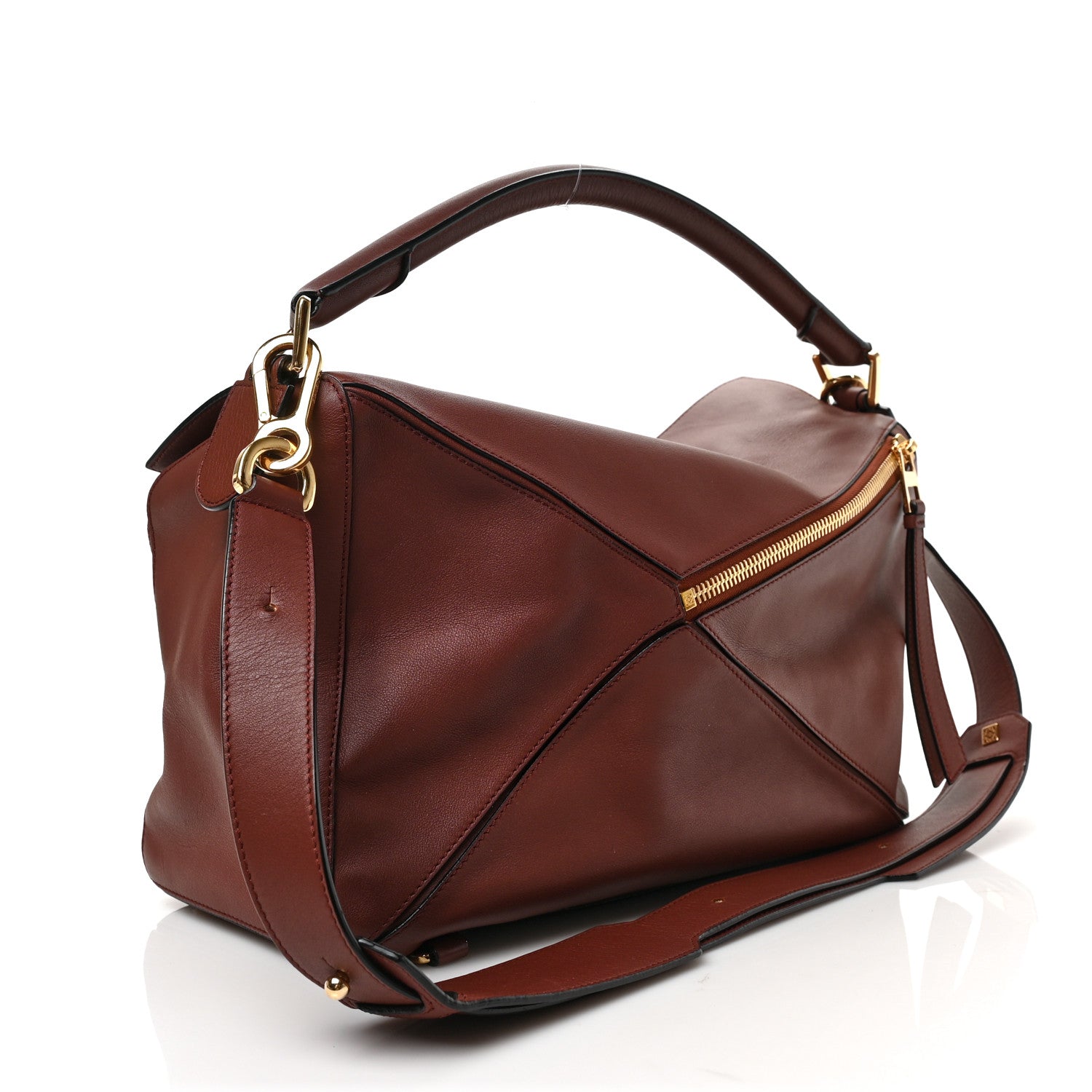 Loewe Calfskin Large Puzzle Bag Brown 3 of 9