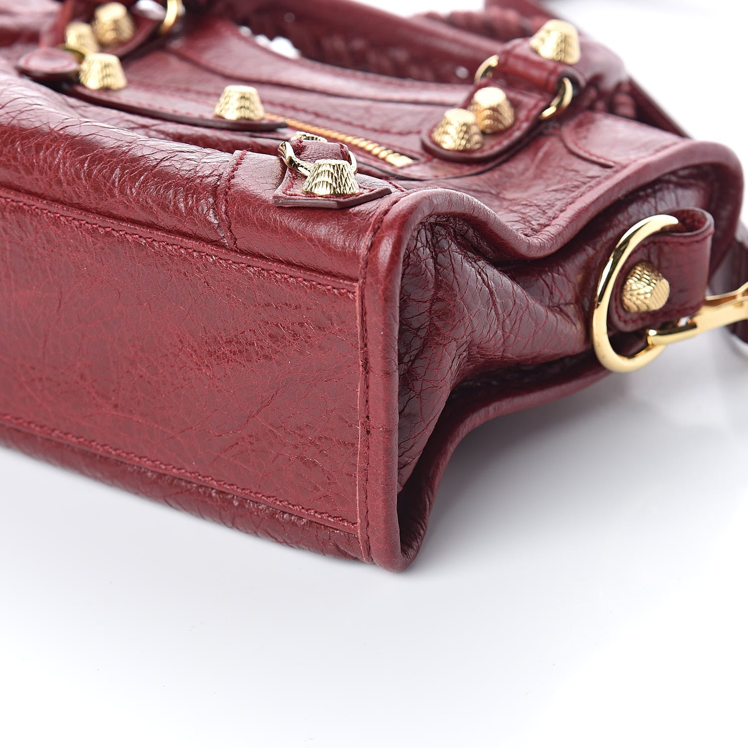 Balenciaga Agneau Giant 12 Gold Hardware Mini City Rouge Cerise 8 of 8