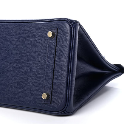 Hermes Epsom Birkin 30 Bleu Saphir 10 of 11