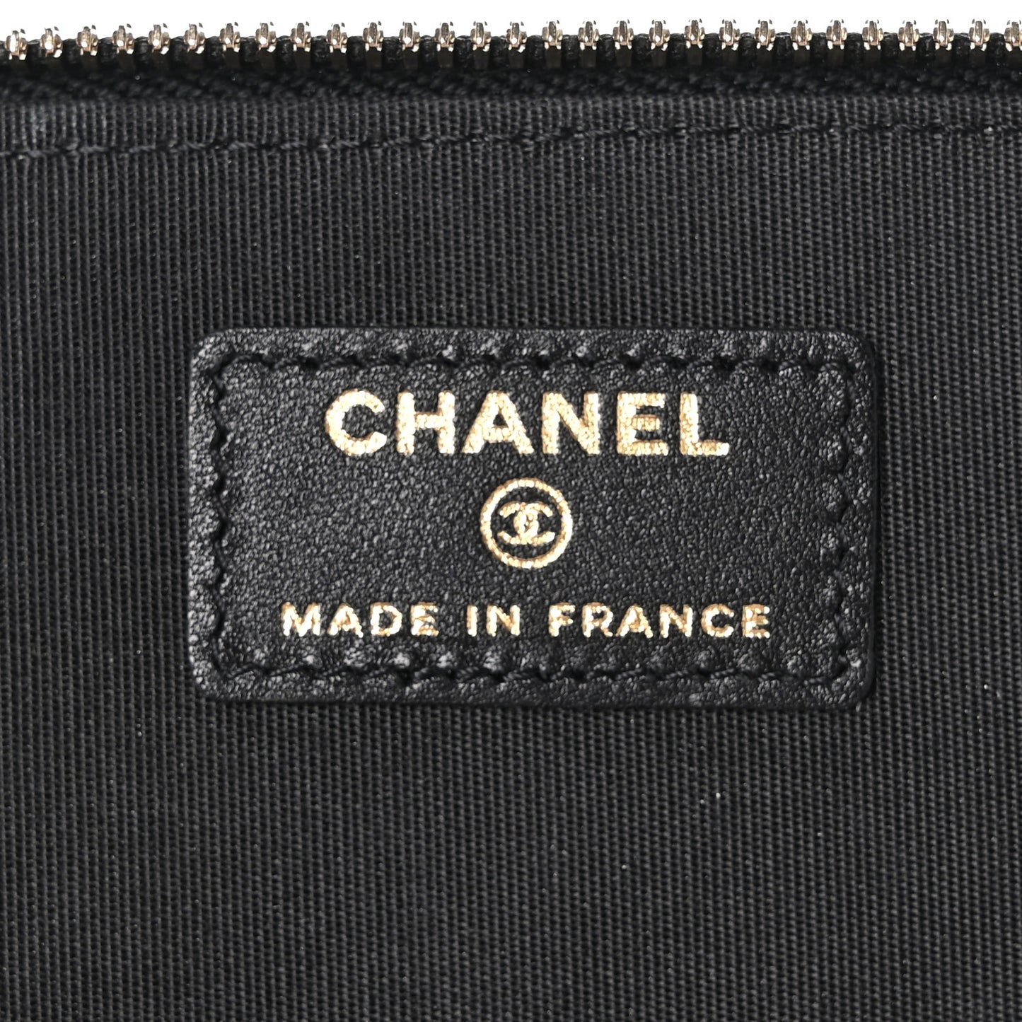 Lambskin Quilted Small Top Handle Vanity Case With Chain Black