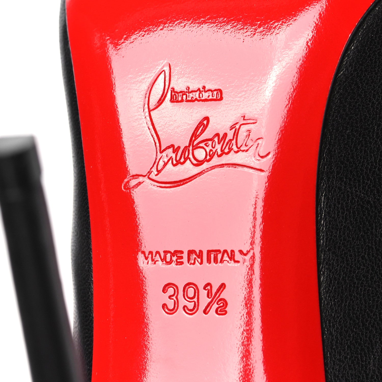 Christian Louboutin Shiny Nappa Pigalle Follies 100 Pumps 39.5 Black 6 of 7