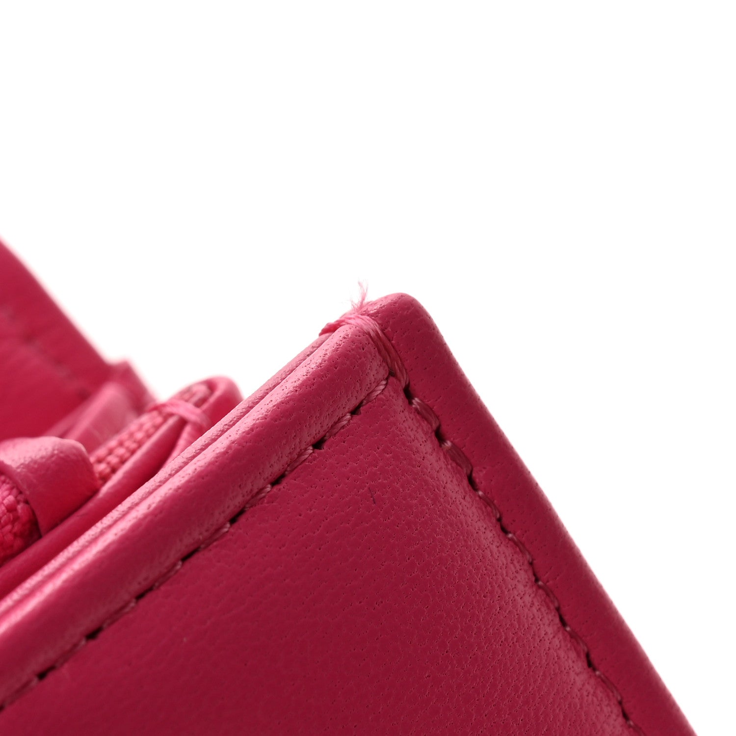 Chanel Lambskin Quilted Chanel 19 Flap Wallet Dark Pink 10 of 12