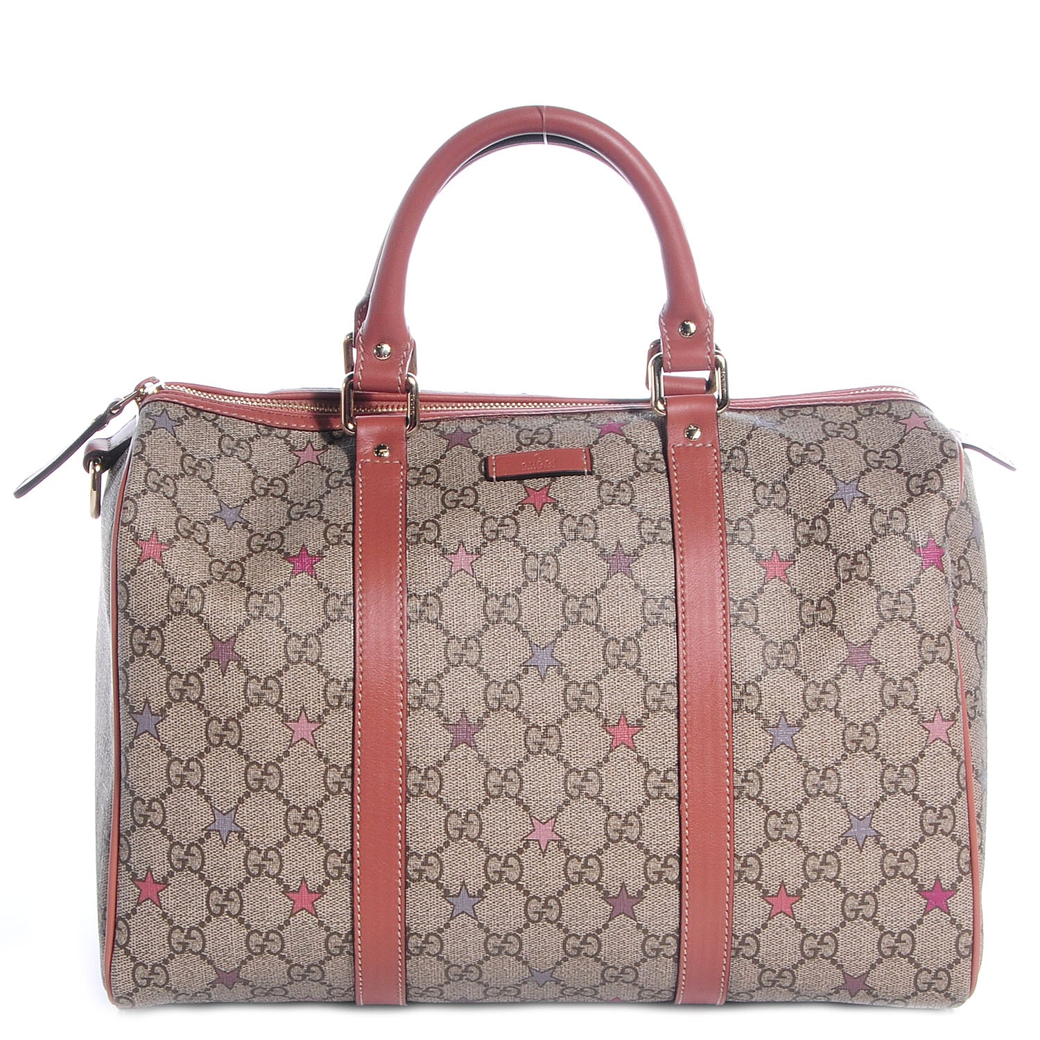 Gucci GG Supreme Stars Medium Joy Boston Pink 1 of 8