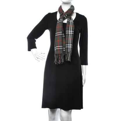 Burberry Wool Giant Check Scarf Grey 2 of 4