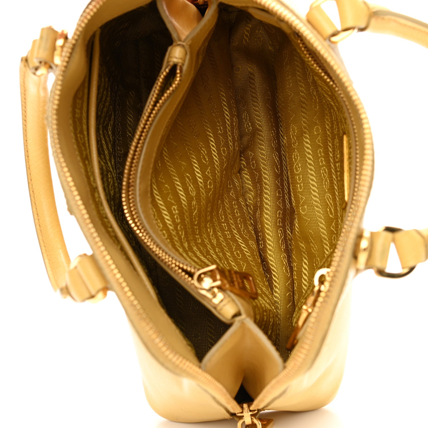 Prada Saffiano Lux Small Promenade Tote Mimosa 6 of 16