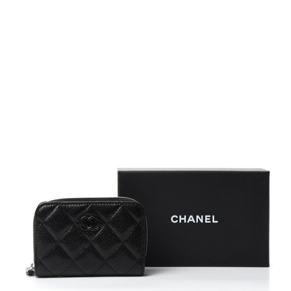 Chanel Caviar Quilted Incognito Zip Coin Purse Black 8 of 8