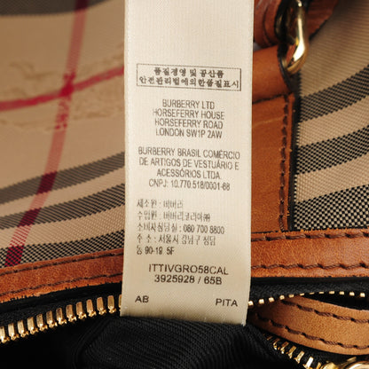 Burberry Horseferry Check Small Alchester Bowling Bag Honey Tan 9 of 10