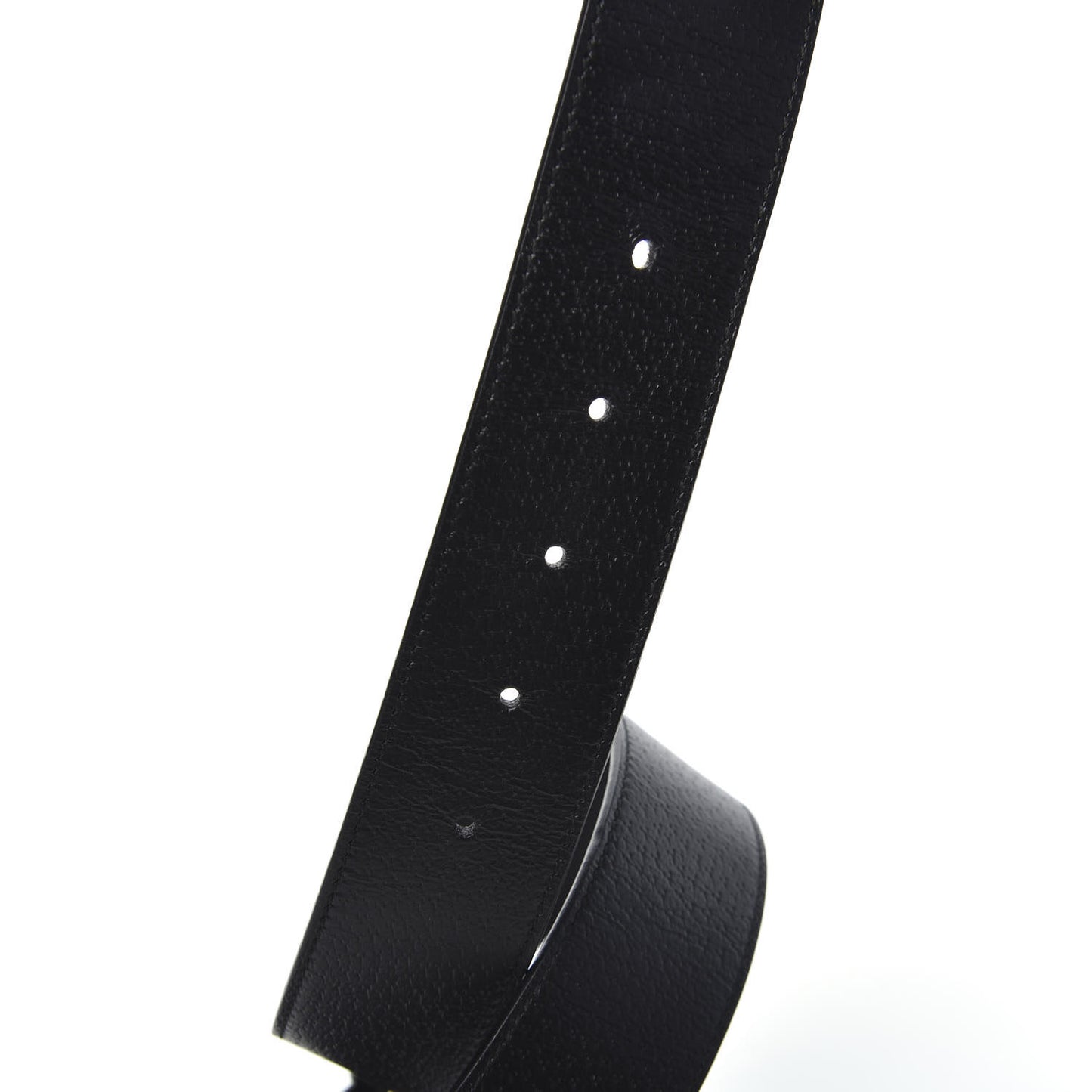 Textured Dollar Calfskin Double G 40mm Belt 70 28 Black