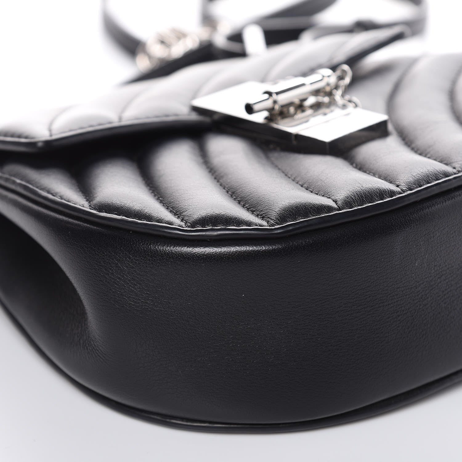 Chloe Calfskin Quilted Mini Drew Bijou Shoulder Bag Black 7 of 15