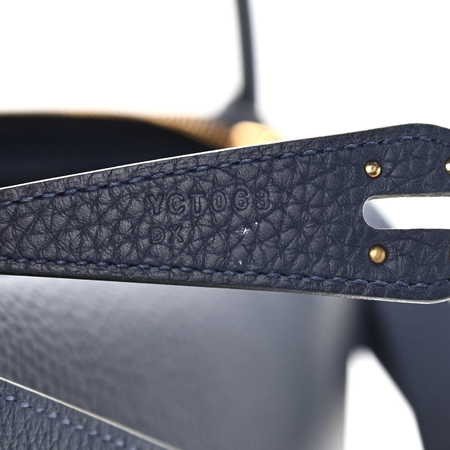 Hermes Taurillon Clemence Lindy 26 Bleu Nuit 7 of 12