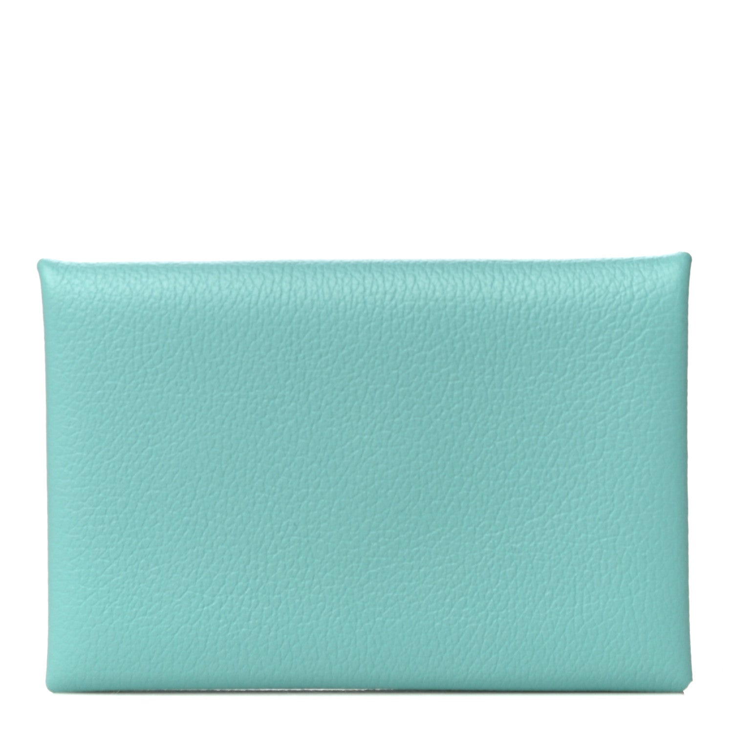Hermes Evercolor Calvi Card Case Bleu Atoll 1 of 11