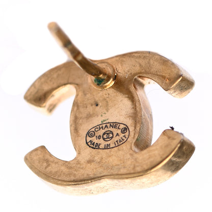 Chanel Metal CC Turnlock Earrings Gold 4 of 4