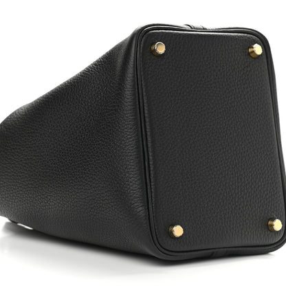 Hermes Taurillon Clemence Picotin Lock 18 PM Black 8 of 9