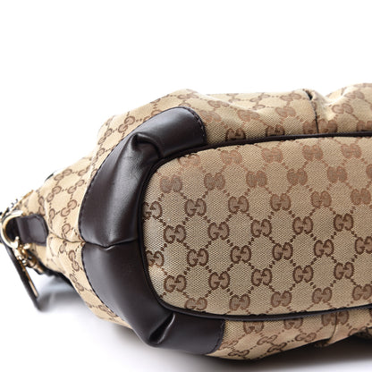 Gucci Monogram Medium Sukey Top Handle Dark Brown 8 of 9