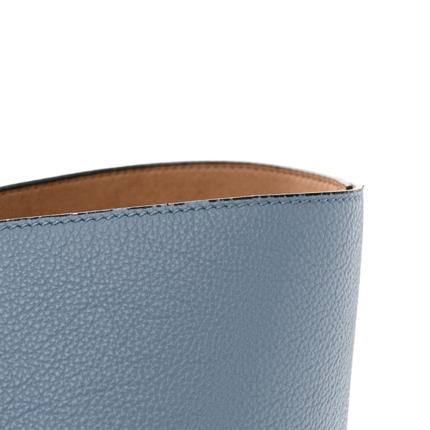 Grainy Calfskin Nine2Five East West Tote Smoky Blue