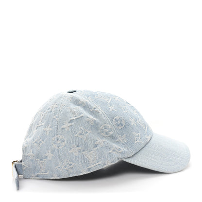 Louis Vuitton Monogram Denim Cap L Blue 6 of 10