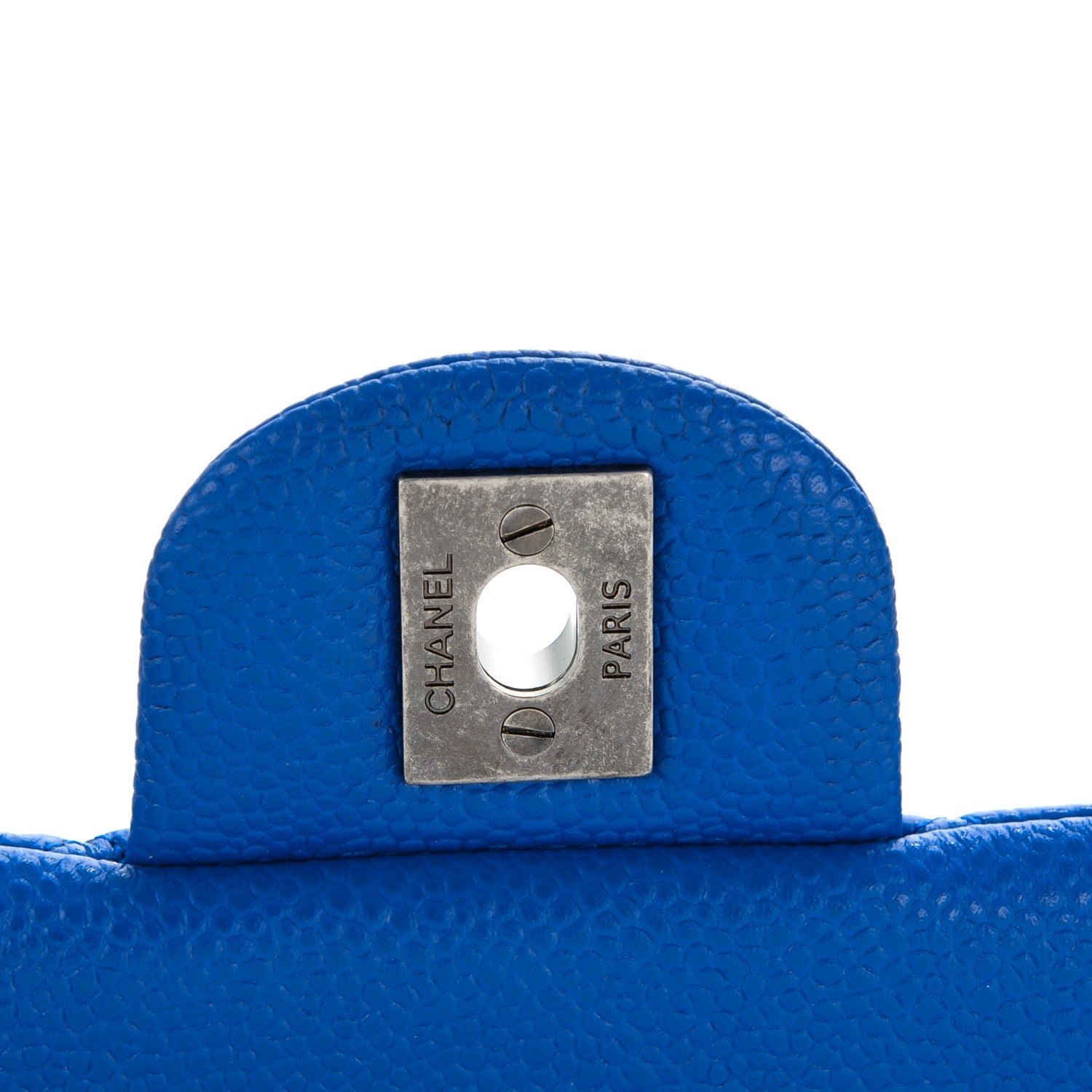 Chanel Caviar Quilted Mini Rectangular Flap Blue 6 of 8