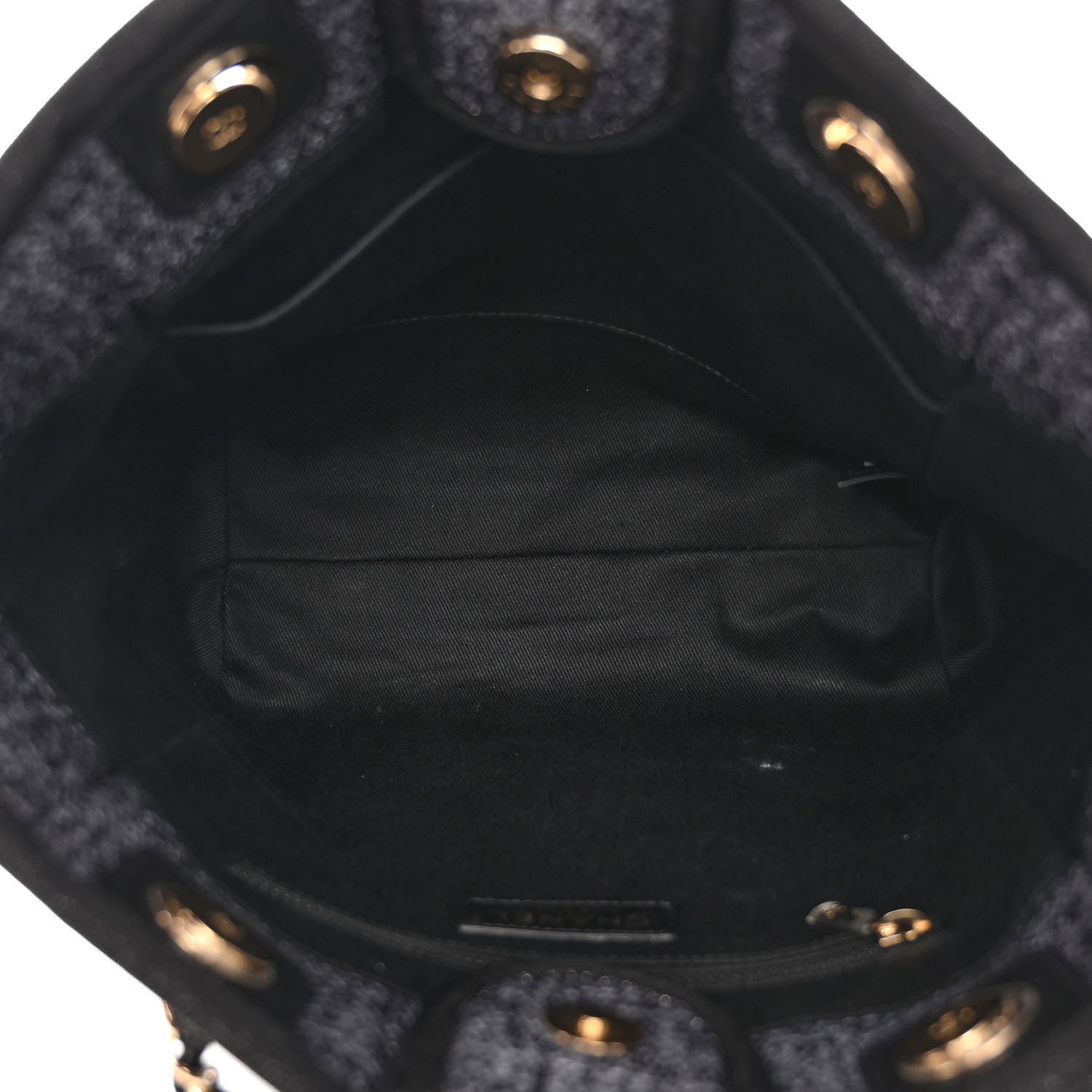 Chanel Mixed Fibers Mini Deauville Tote Black 5 of 10