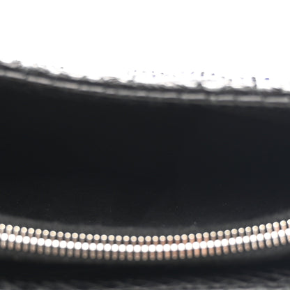 Chanel Snakeskin Quilted Phone Holder Clutch Black 5 of 13