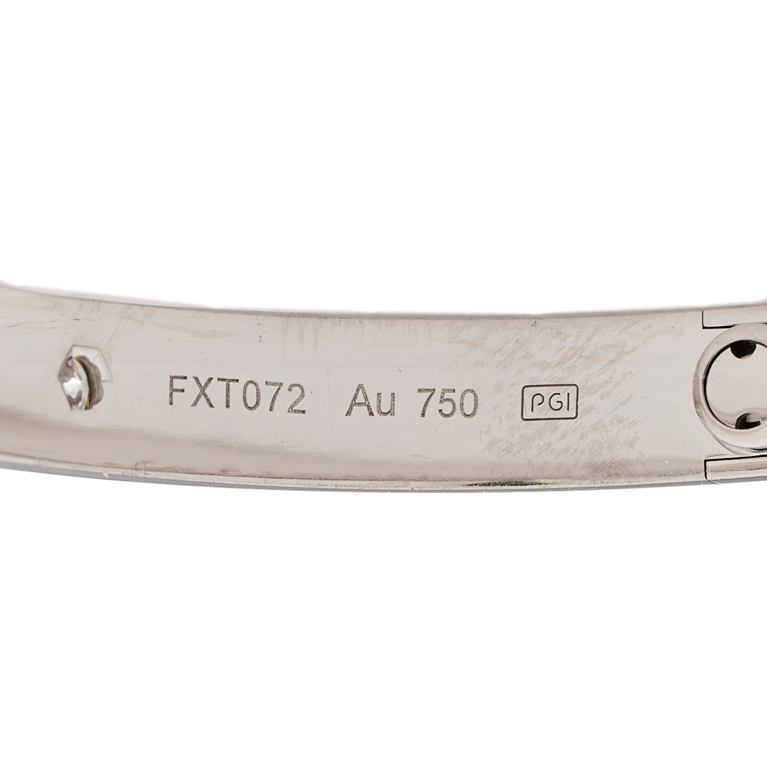 Cartier 18K White Gold 4 Diamond LOVE Bracelet 16 2 of 7