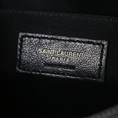 Saint Laurent Calfskin Matelasse Monogram Lou Camera Bag Black 6 of 10