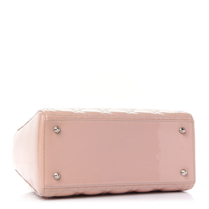 Christian Dior Patent Cannage Medium Lady Dior Rose Clair 3 of 10