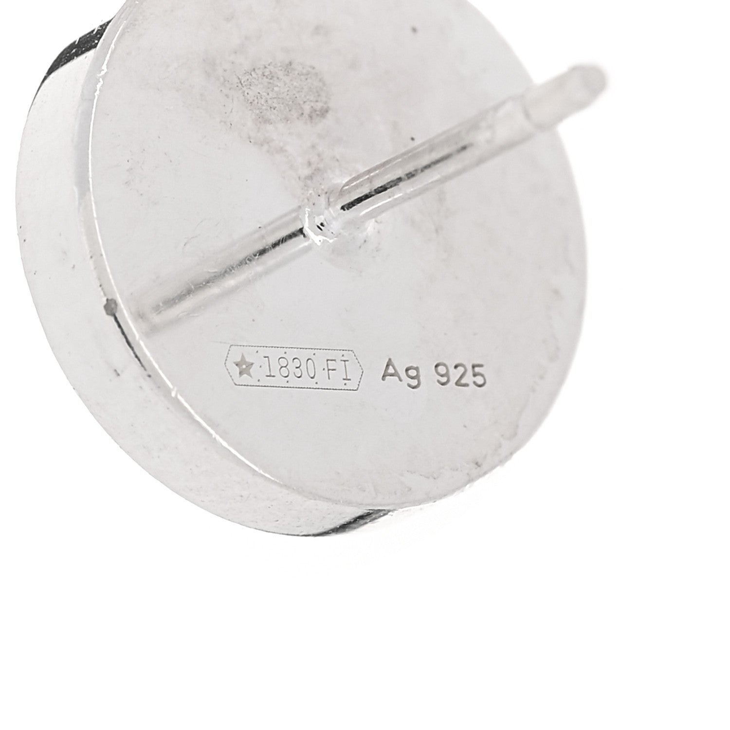 Gucci Sterling Silver Logo Round Earrings 4 of 4