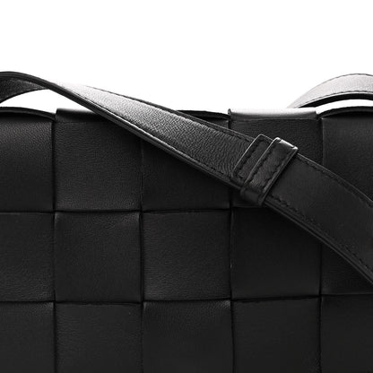 Bottega Veneta Lambskin Maxi Intrecciato Cassette Crossbody Bag Black 8 of 12
