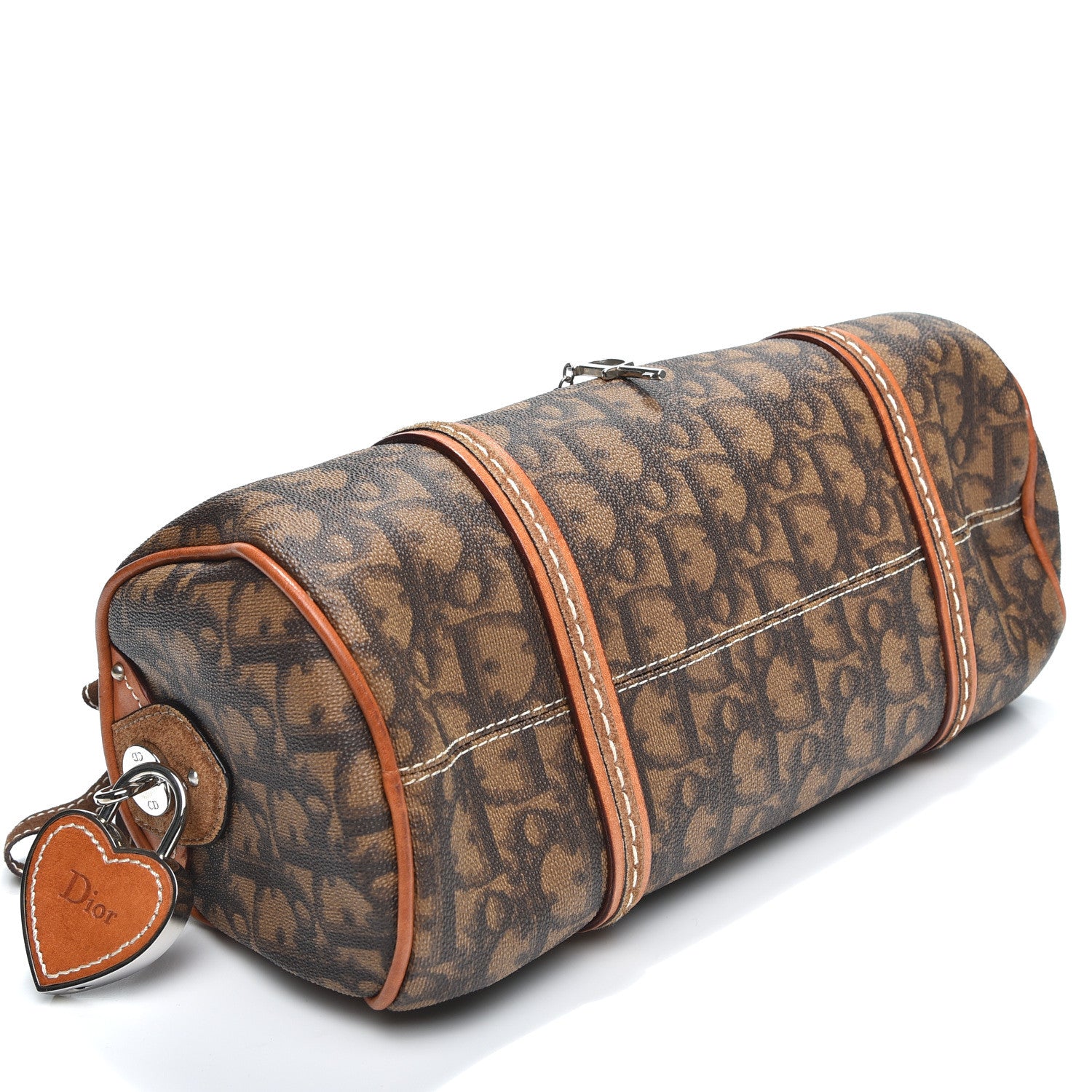 Christian Dior Monogram Trotter Romantique Boston Bag Brown 3 of 9