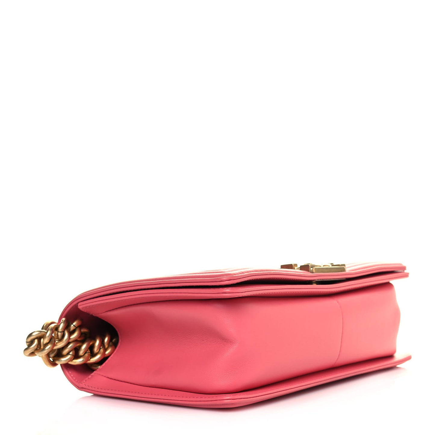 Calfskin Quilted Medium Boy Flap Pink