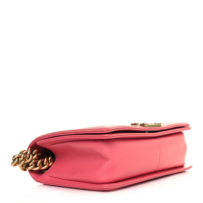 Chanel Calfskin Quilted Medium Boy Flap Pink 4 of 15