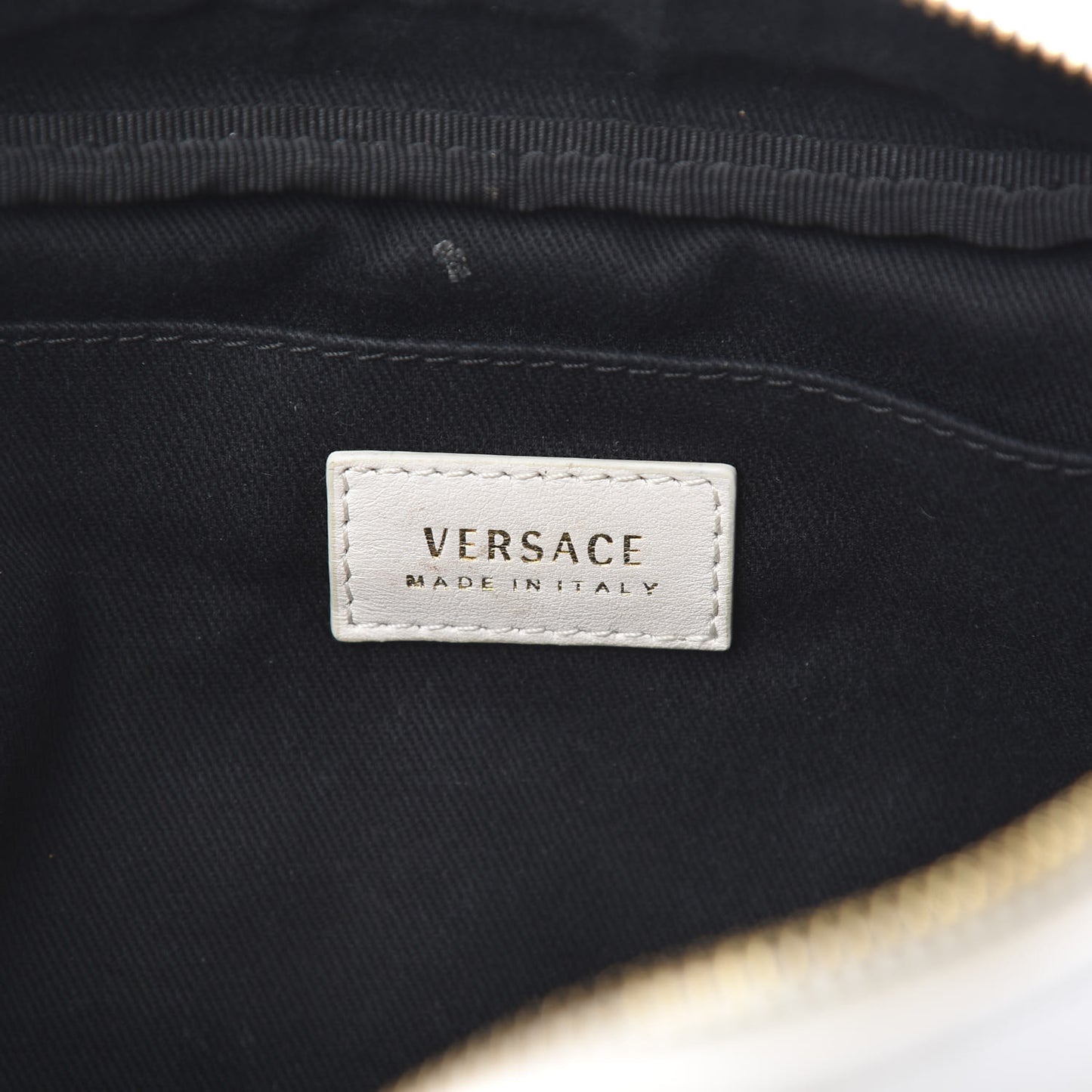 Nappa Quilted Medusa Tribute Camera Bag White