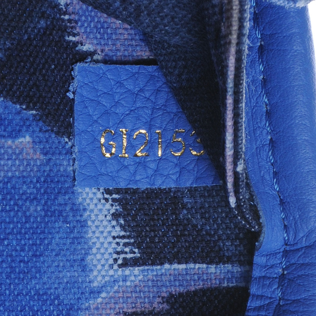 Louis Vuitton Monogram Articles de Voyage Ikat Neverfull MM Grand Blue 7 of 8