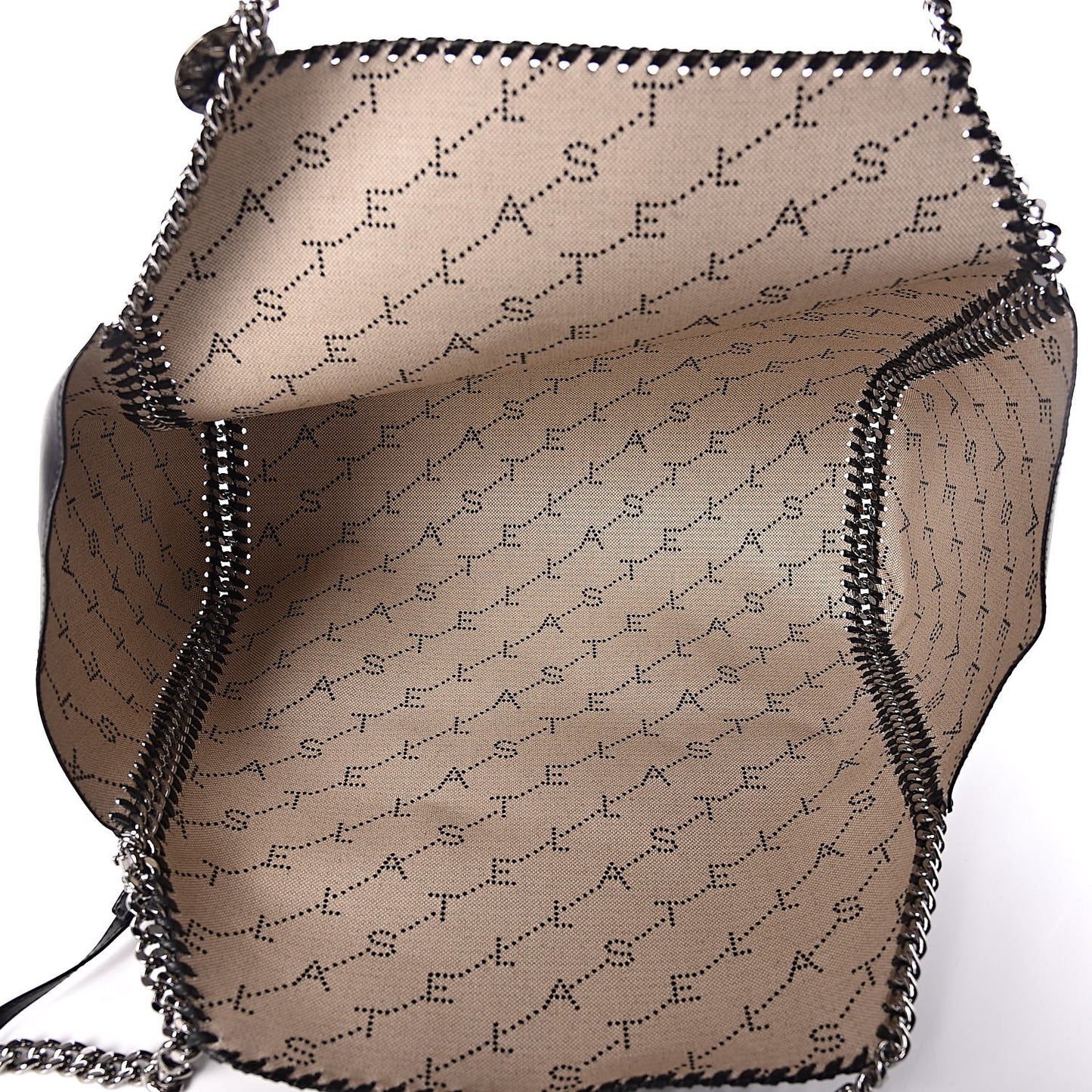 Alter Nappa Falabella Fine Chain Tote Black